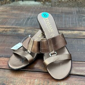 Italian Shoemakers Women's Bronze Sandals size 8